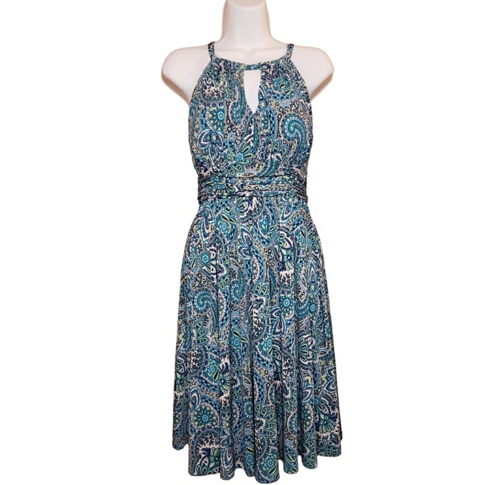 R&K Originals - Paisley Summer Dress - Size 10 - LN